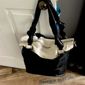 Black and white handbag/tote